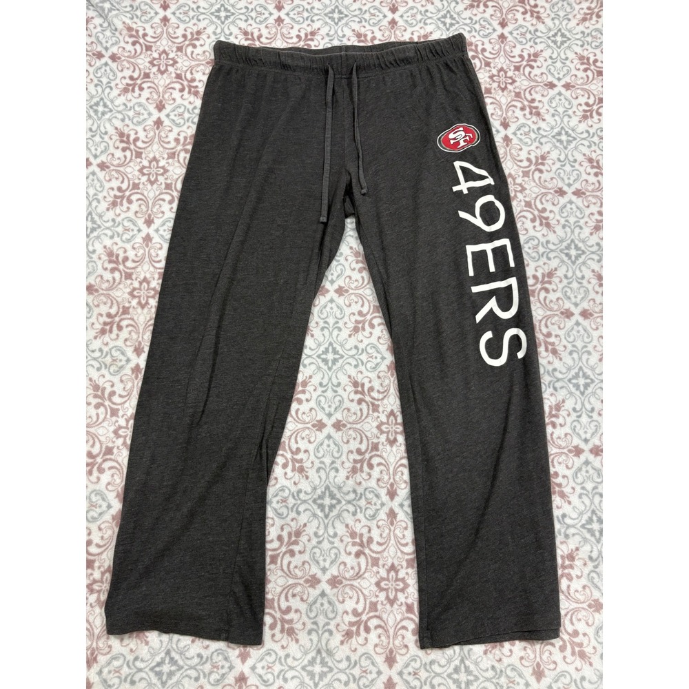 San Francisco 49ers NFL Lounge Pants Charcoal Gray Sweatpants Mens XL